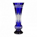 Waterford Crystal Fleurology Amy Cobalt 14" Bouquet Vase